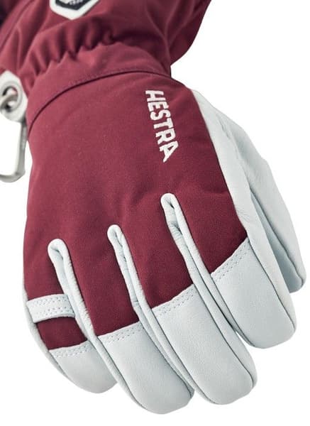 Army Leather Heli Ski 5 Finger hanska, Bordeaux, view: 1
