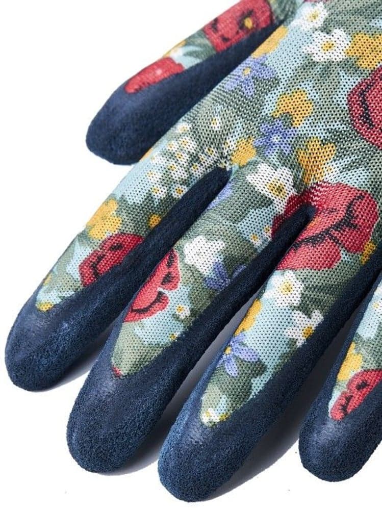 Hestra JOB Garden Latex Dip Puutarhahanska Punainen Print, view: 2