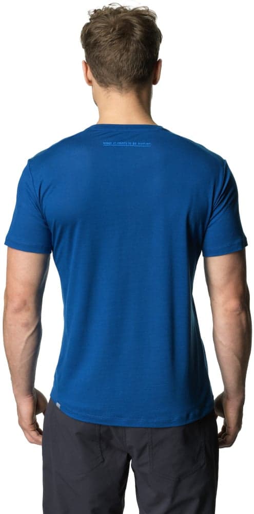 Tree Message Tee t-paita, sininen, view: 3