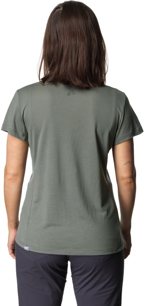 Tree Message Tee naisten t-paita, vihreäharmaa, view: 3