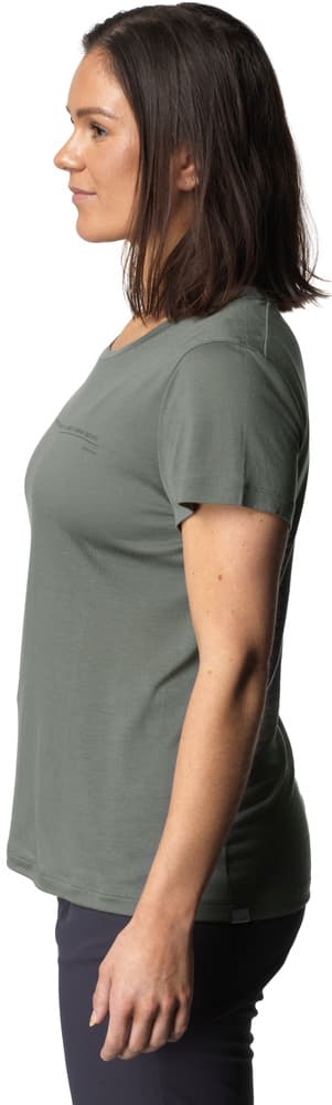 Tree Message Tee naisten t-paita, vihreäharmaa, view: 2