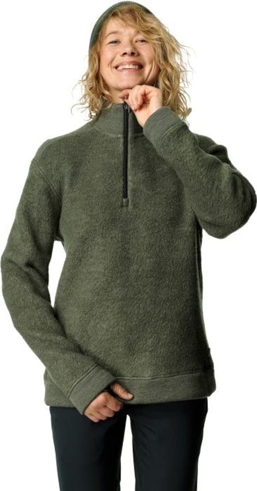 Alto Half Zip Merino Mix naisten merinopaita, vihreä, view: 0