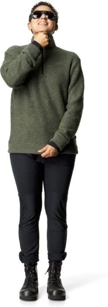 Alto Half Zip Merino Mix naisten merinopaita, vihreä, view: 4