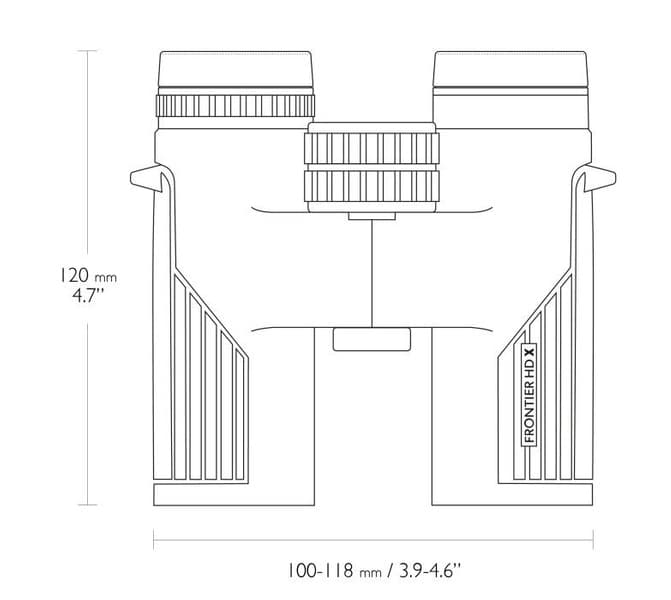 Frontier ED X 8x32 Harmaa, view: 2