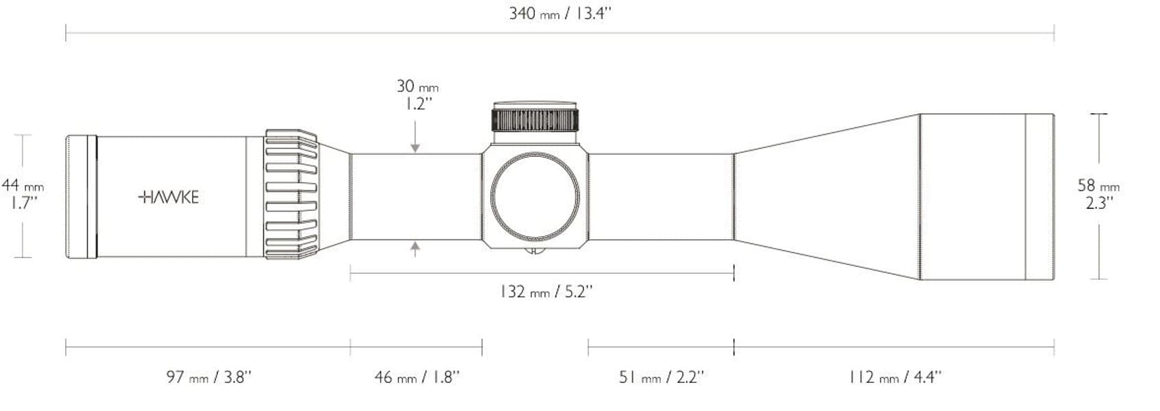 Endurance 30WA 2.5-10x50LR Dot Valaistu, view: 2