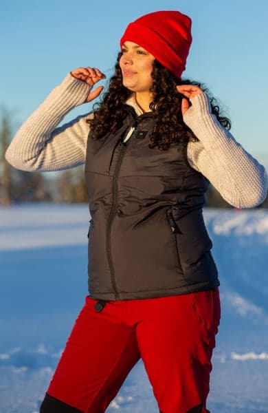 Heated Outdoor Vest naisten lämpöliivi, Black, view: 3