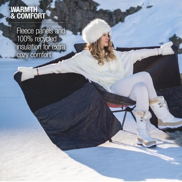 Toasty lämpöviltti retkituoliin, musta (Sunset/Beach), view: 8
