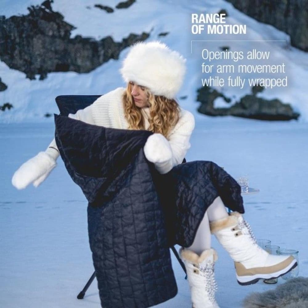 Toasty lämpöviltti retkituoliin, musta (Sunset/Beach), view: 7