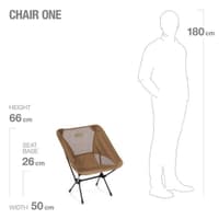 Chair One -retkituoli, kamelinruskea - view: 5