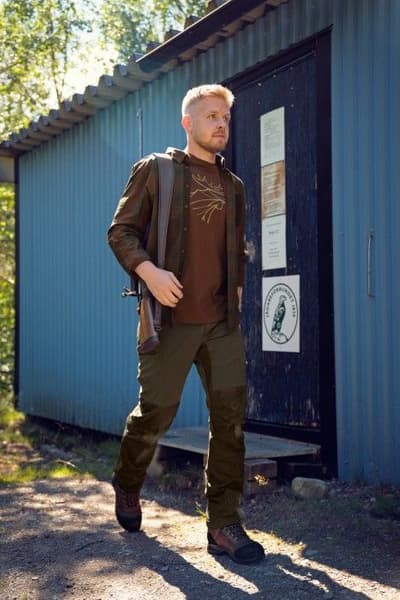 Akkan Shirt Willow Green/Shadow Brown, productDetailPage.view: 2
