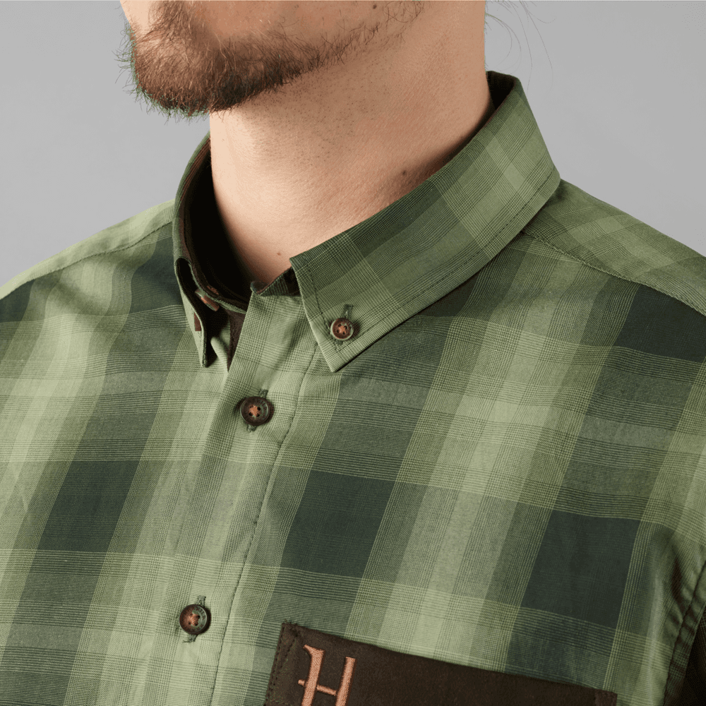 Akkan Shirt kauluspaita, Duffel Green, view: 5