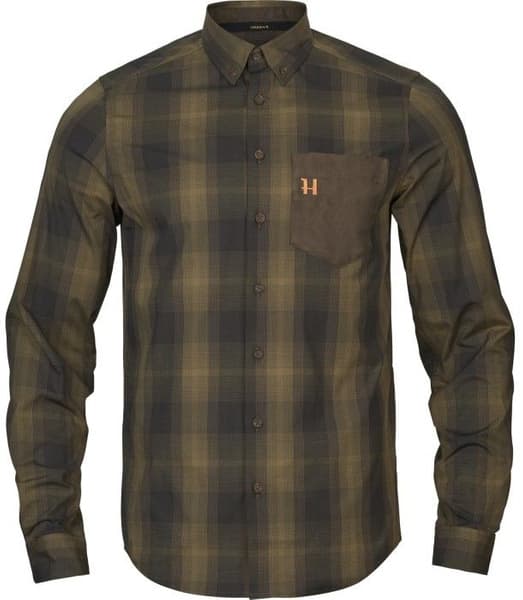 Akkan Shirt Willow Green/Shadow Brown, view: 0