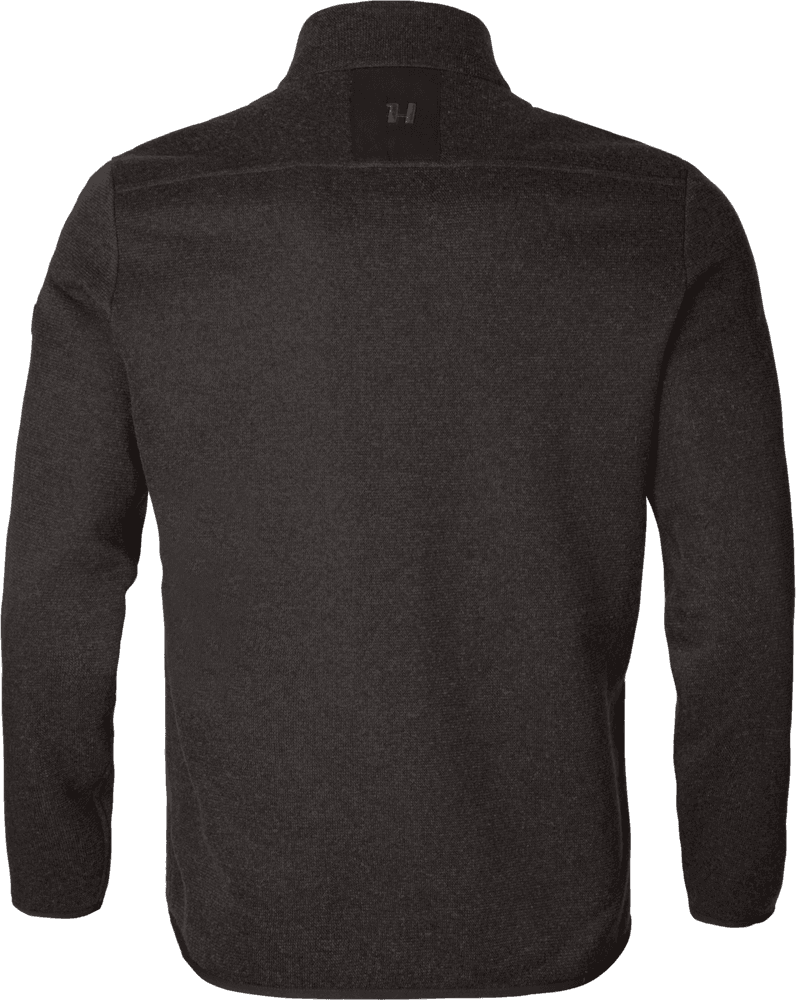 Metso Half Zip vetoketjullinen villapaita, tummanruskea, view: 1