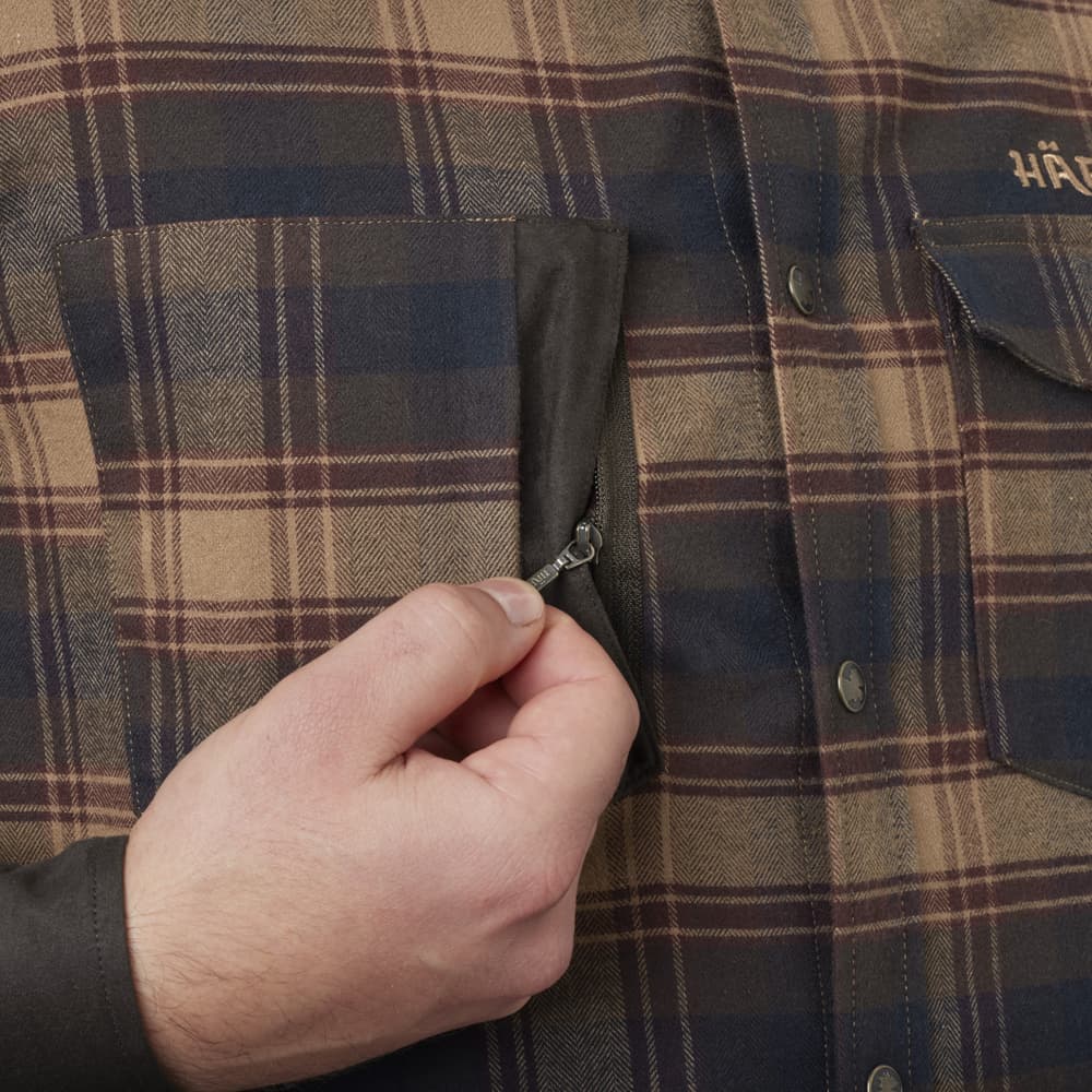 Aivak L/S Shirt flanellipaita, oliivinvihreä, view: 7