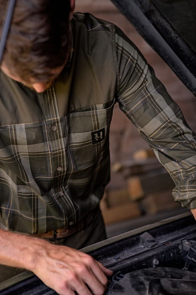 Anker L/S Shirt kauluspaita, ruskea, view: 4