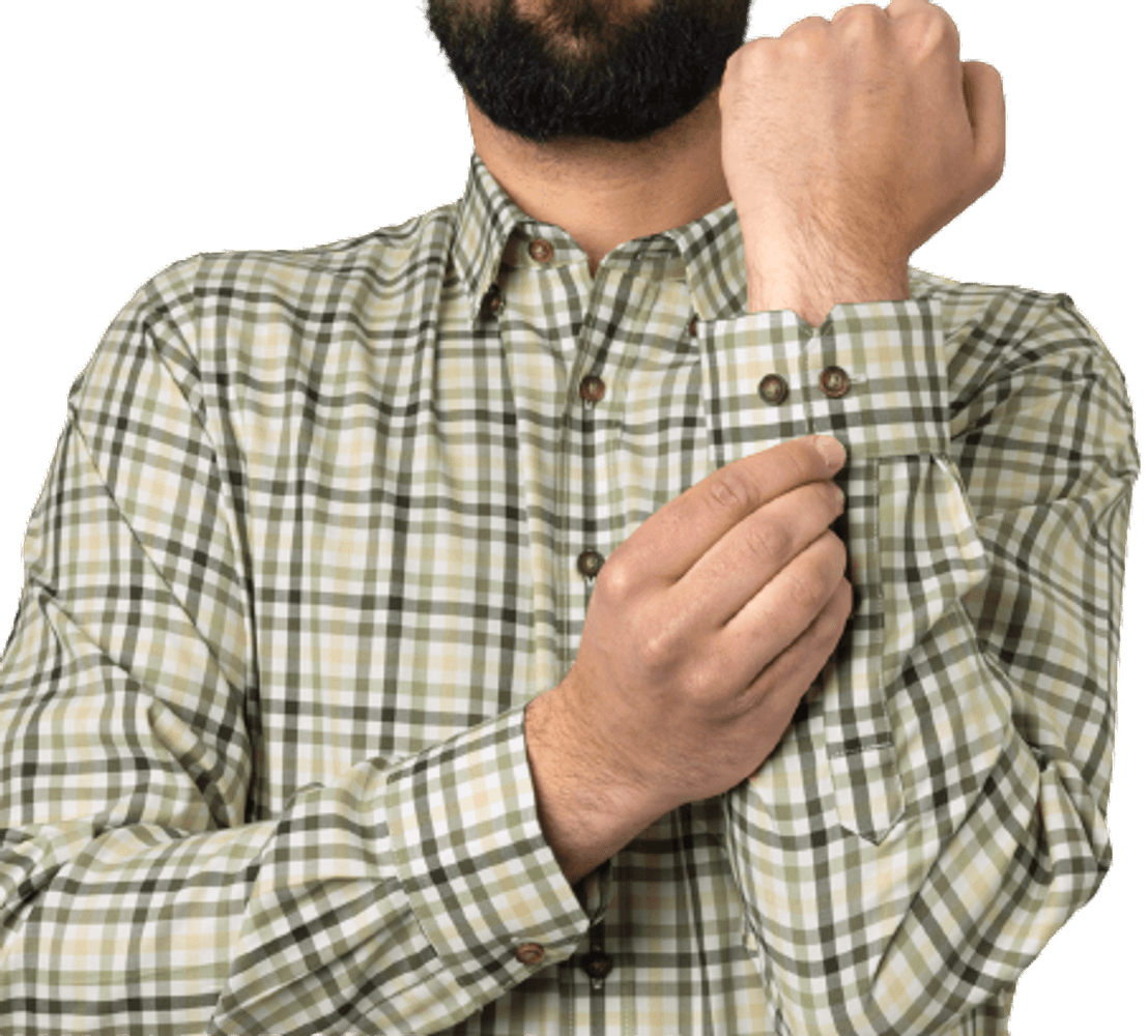 Milford Shirt kauluspaita, Beech Green Check, view: 3