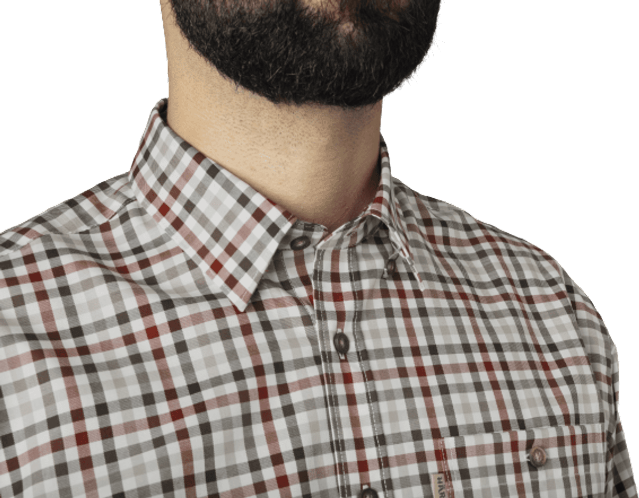 Milford Shirt kauluspaita, punainen/valkoinen, view: 3