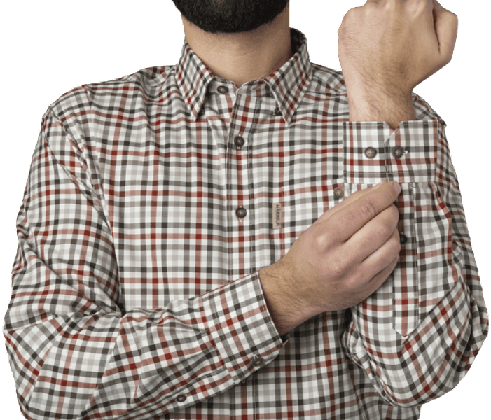 Milford Shirt kauluspaita, punainen/valkoinen, view: 2