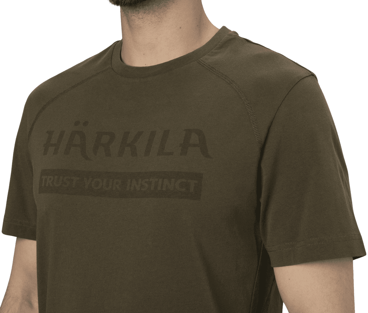 Logo S/S T-shirt paita, Willow Green, view: 3