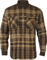 Pajala Skjorta flanellipaita, beige/ruskea - view: 0