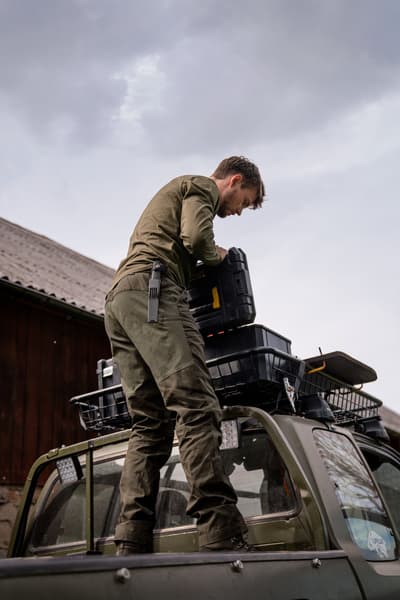 Fjell Trousers metsästyshousut, ruskea/harmaa, view: 2