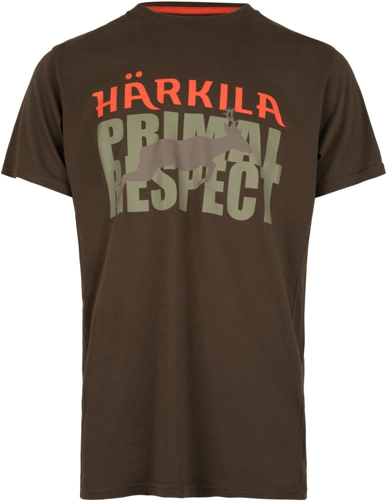 Respect T-shirt puuvillainen t-paita, ruskeavihreä, view: 0