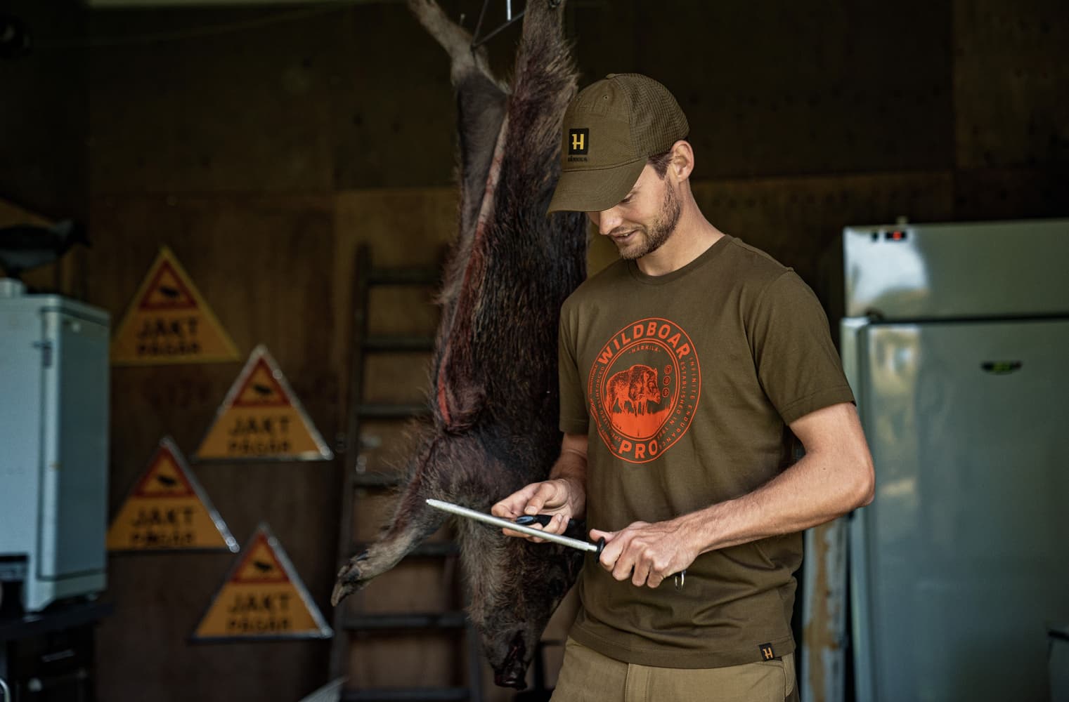 Wildboar T-shirt paita, Willow Green, view: 3