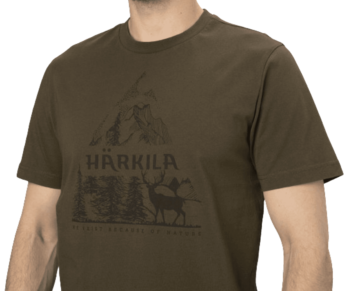 Nature S/S T-Shirt t-paita, tummanvihreä, view: 2