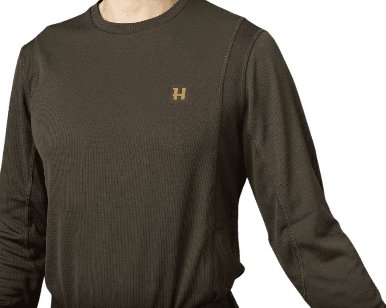 Forest Hunter L/S T-Shirt t-paita, Hunting Green/Shadow Brown, view: 2