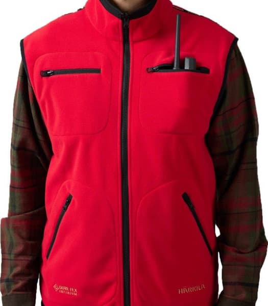 Kamko Fleece Vest liivi, ruskea/punainen, view: 5