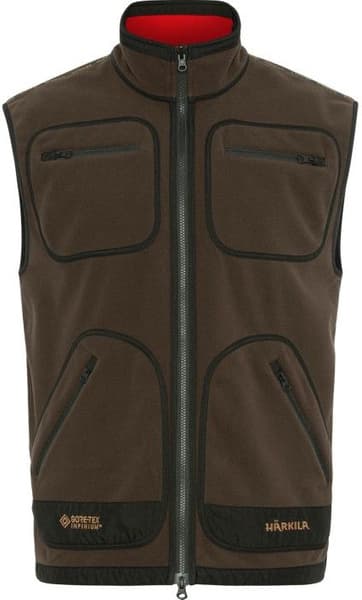 Kamko Fleece Vest liivi, ruskea/punainen, view: 0