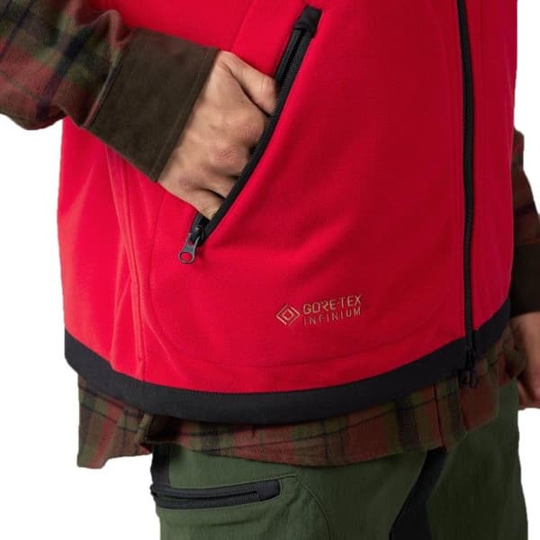 Kamko Fleece Vest liivi, ruskea/punainen, view: 6