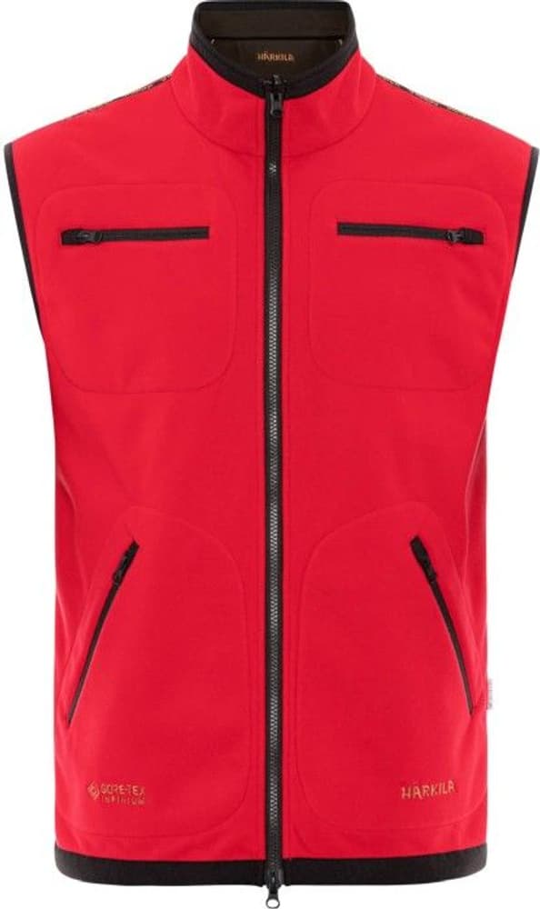 Kamko Fleece Vest liivi, ruskea/punainen, view: 2