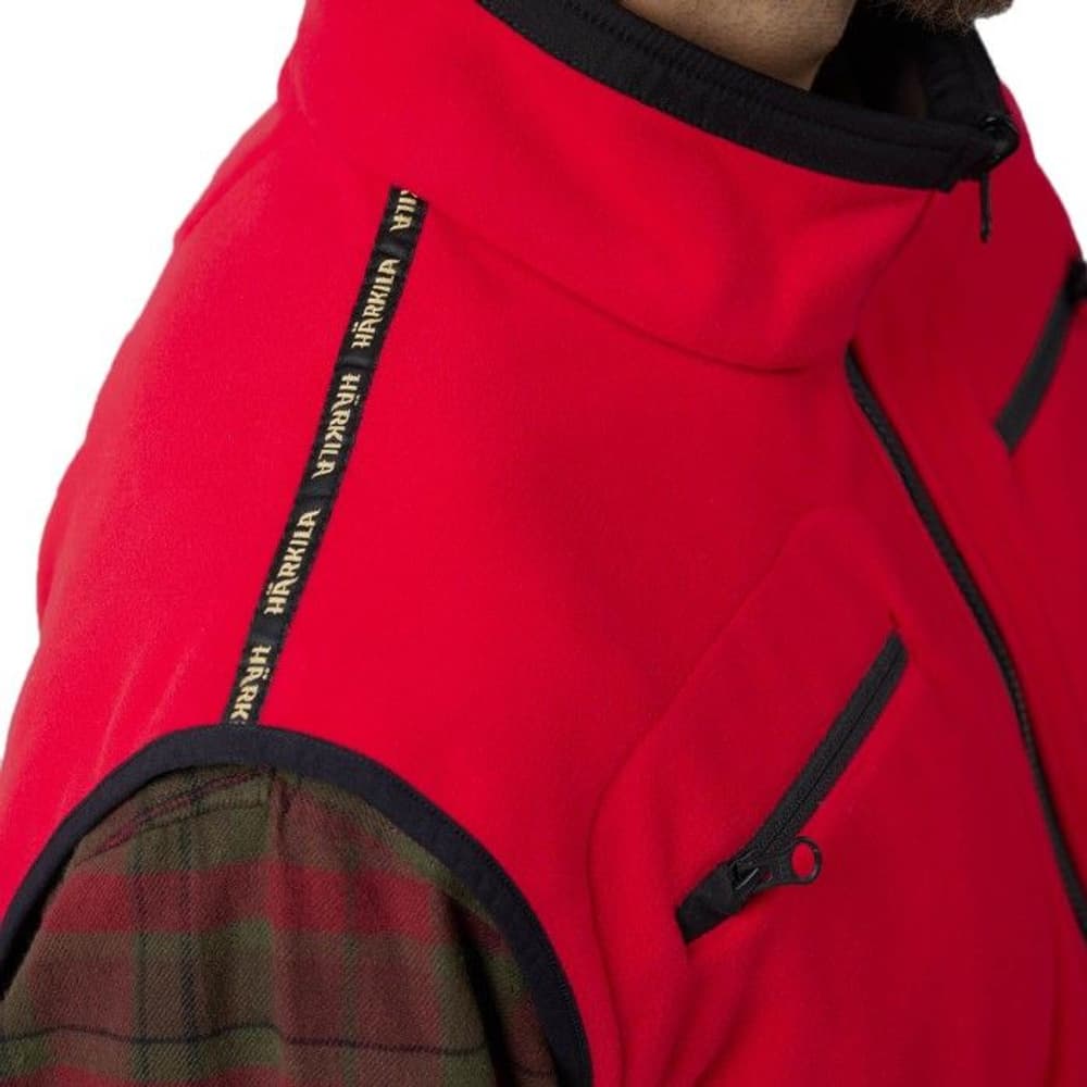 Kamko Fleece Vest liivi, ruskea/punainen, view: 7