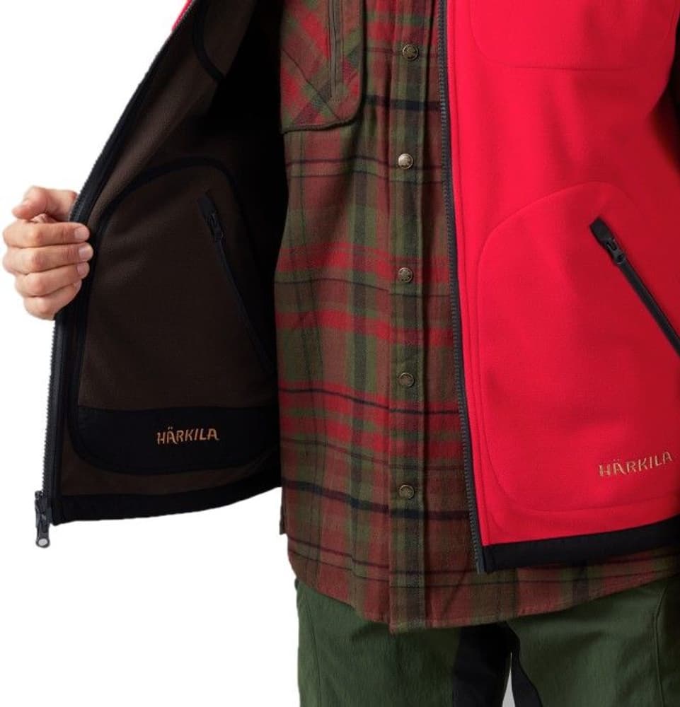 Kamko Fleece Vest liivi, ruskea/punainen, view: 4