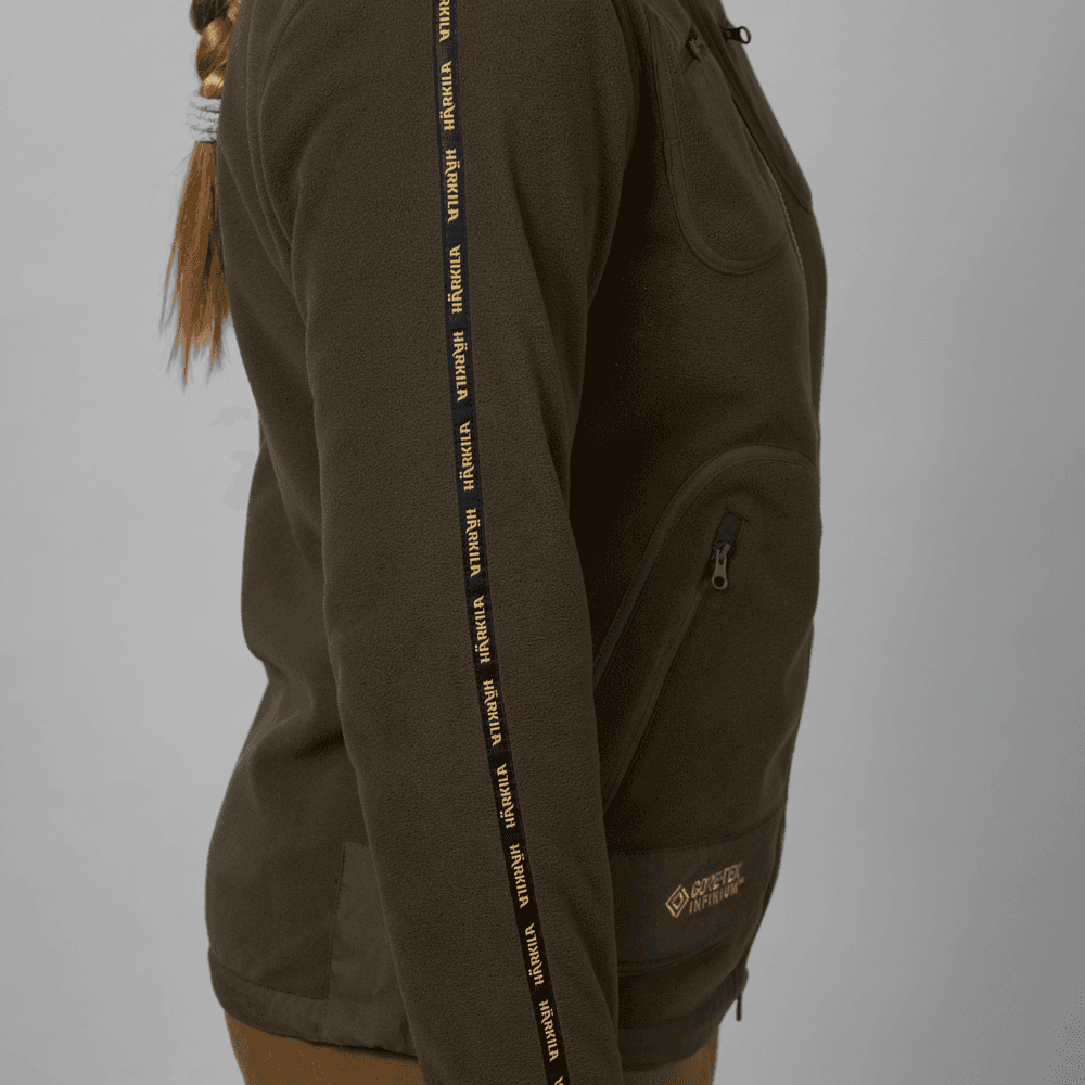 Kamko Fleece Women naisten kääntöfleecetakki, ruskea/punainen, view: 8