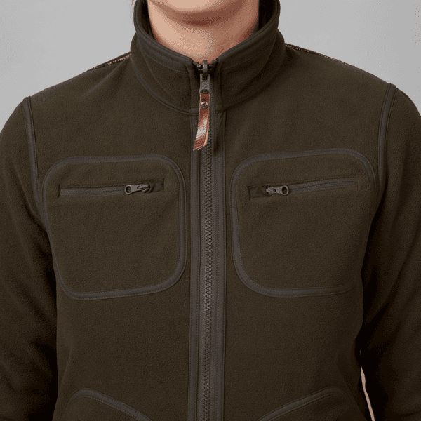 Kamko Fleece Women naisten kääntöfleecetakki, ruskea/punainen, view: 6