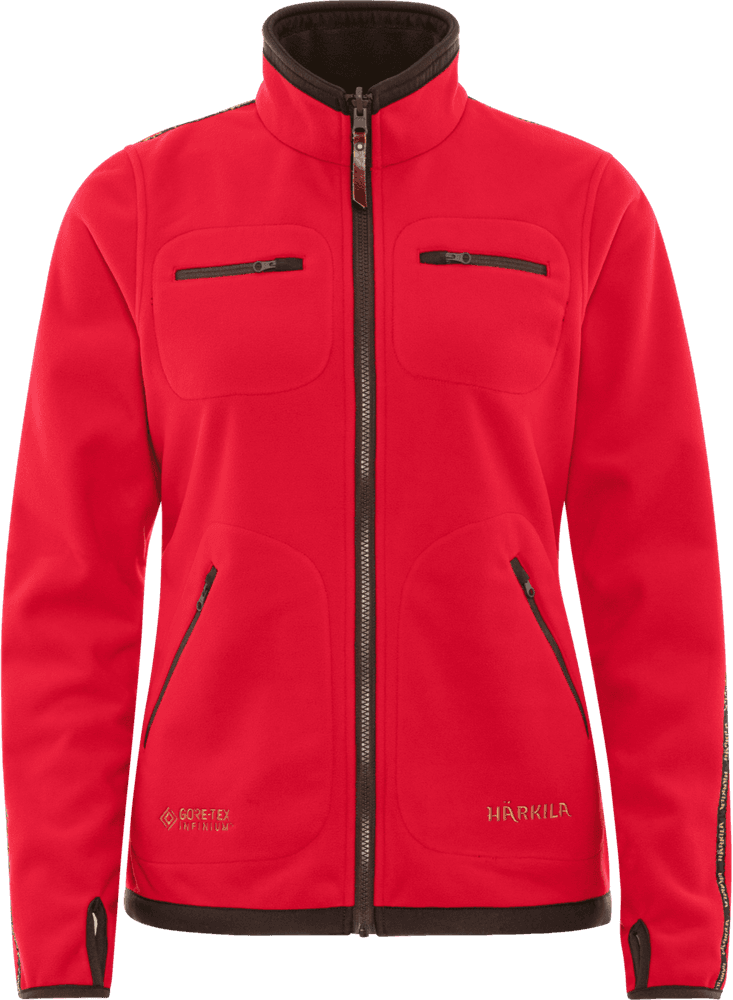 Kamko Fleece Women naisten kääntöfleecetakki, ruskea/punainen, view: 2