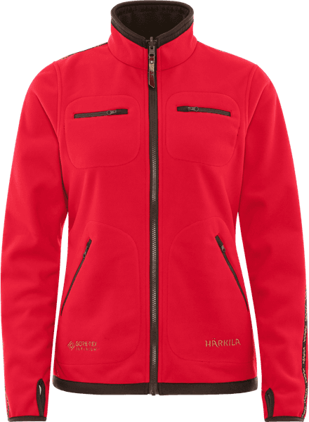 Kamko Fleece Women naisten kääntöfleecetakki, ruskea/punainen, view: 2