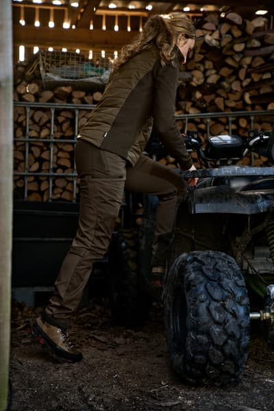 Runa Trouser naisten metsästyshousut, Slate Brown/Willow Green, view: 5