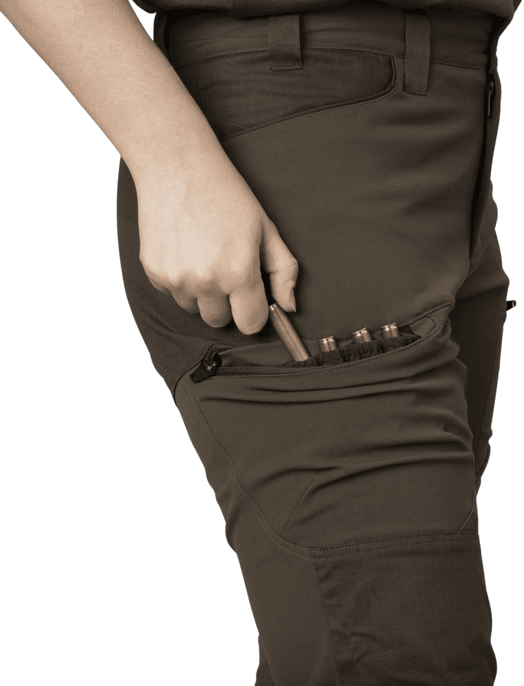 Runa Trouser naisten metsästyshousut, Slate Brown/Willow Green, view: 3