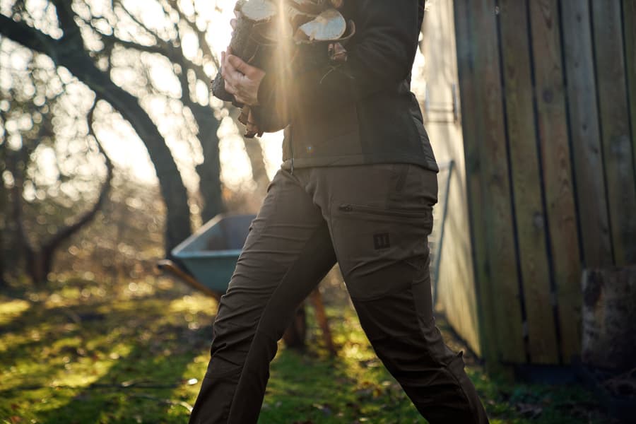 Runa Trouser naisten metsästyshousut, Slate Brown/Willow Green, view: 6