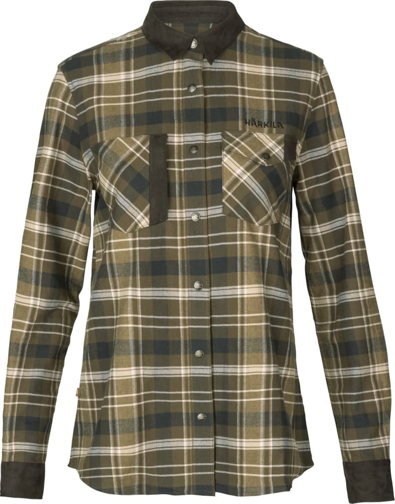 Aivak L/S Shirt naisten flanellipaita, Antique Bronze, view: 0