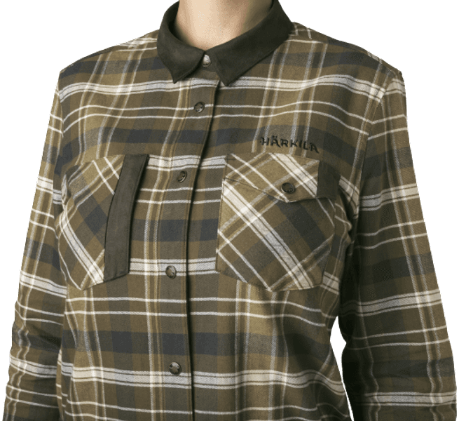 Aivak L/S Shirt naisten flanellipaita, Antique Bronze, view: 2