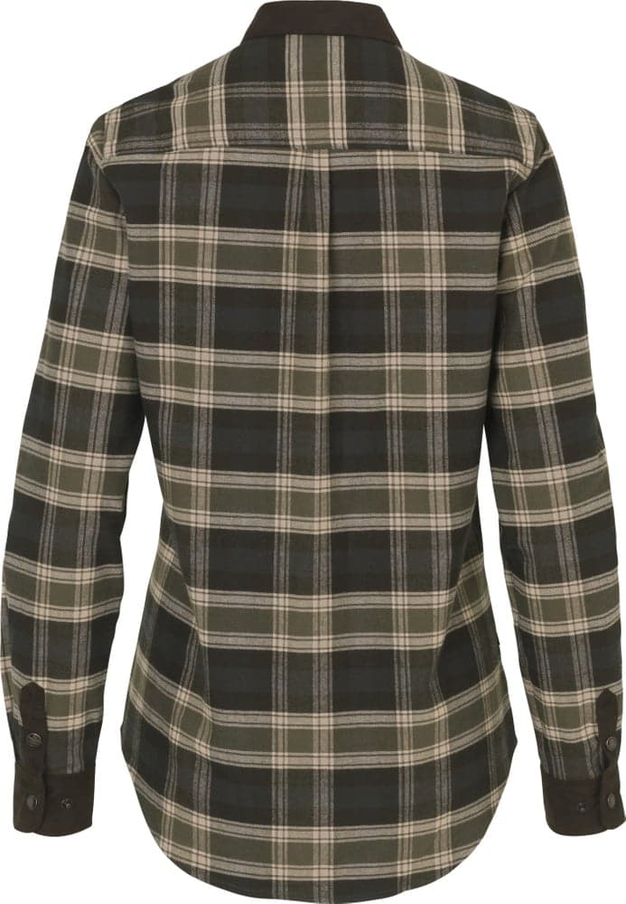 Aivak L/S Shirt naisten flanellipaita, Olive, view: 1