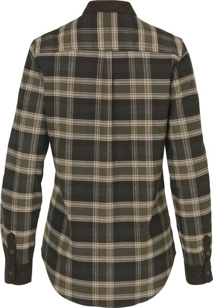 Aivak L/S Shirt naisten flanellipaita, Olive, view: 1