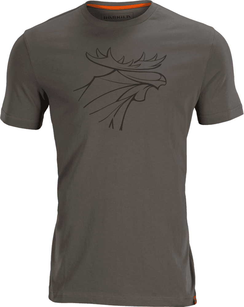 Graphic T-shirt puuvillainen t-paita, 2 kpl, ruskea/harmaa, view: 3