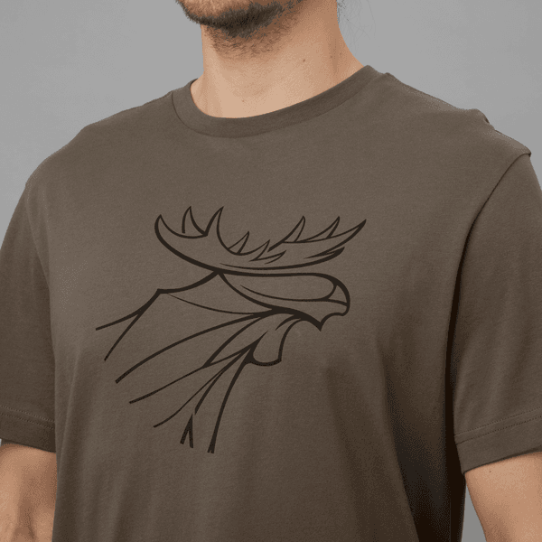 Graphic T-shirt puuvillainen t-paita, 2 kpl, ruskea/harmaa, view: 6