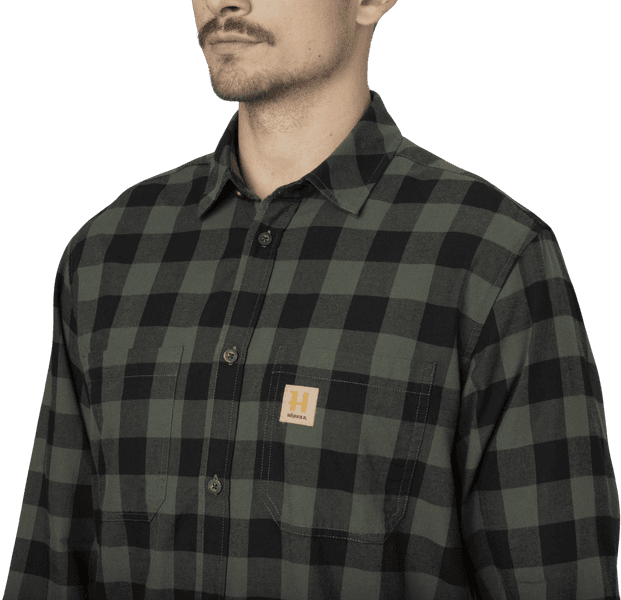 Scandinavian L/S Shirt paita, Green Check, view: 2