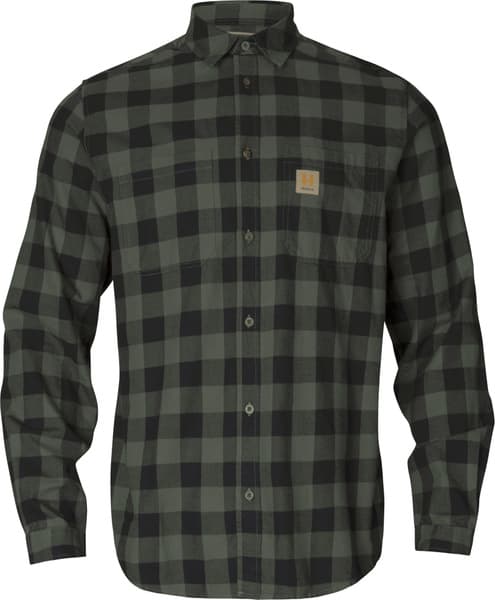 Scandinavian L/S Shirt paita, Green Check, view: 0